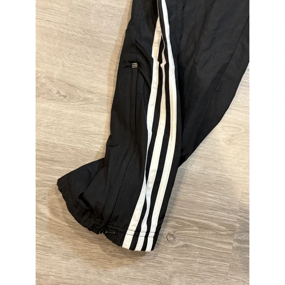 Adidas‎ Track Pants Athletic Training Warm Up 3 Stripe Black XL